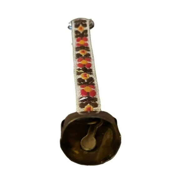 Handmade Alpenschelle Cowbell With Embroidered Strap & Key Ring - Picture 1 of 4